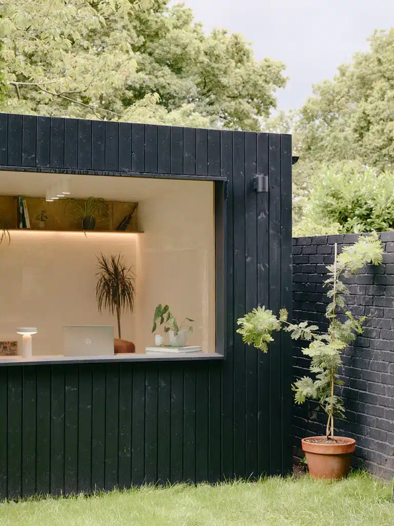 North Studio black clad home office 
